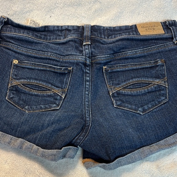 Abercrombie & Fitch Dark Blue Jean Shorts - Picture 7 of 10